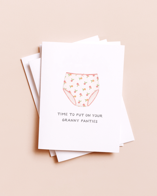 Amy Zhang - Granny Panties — Funny New Grandma Congrats Card - Dear John