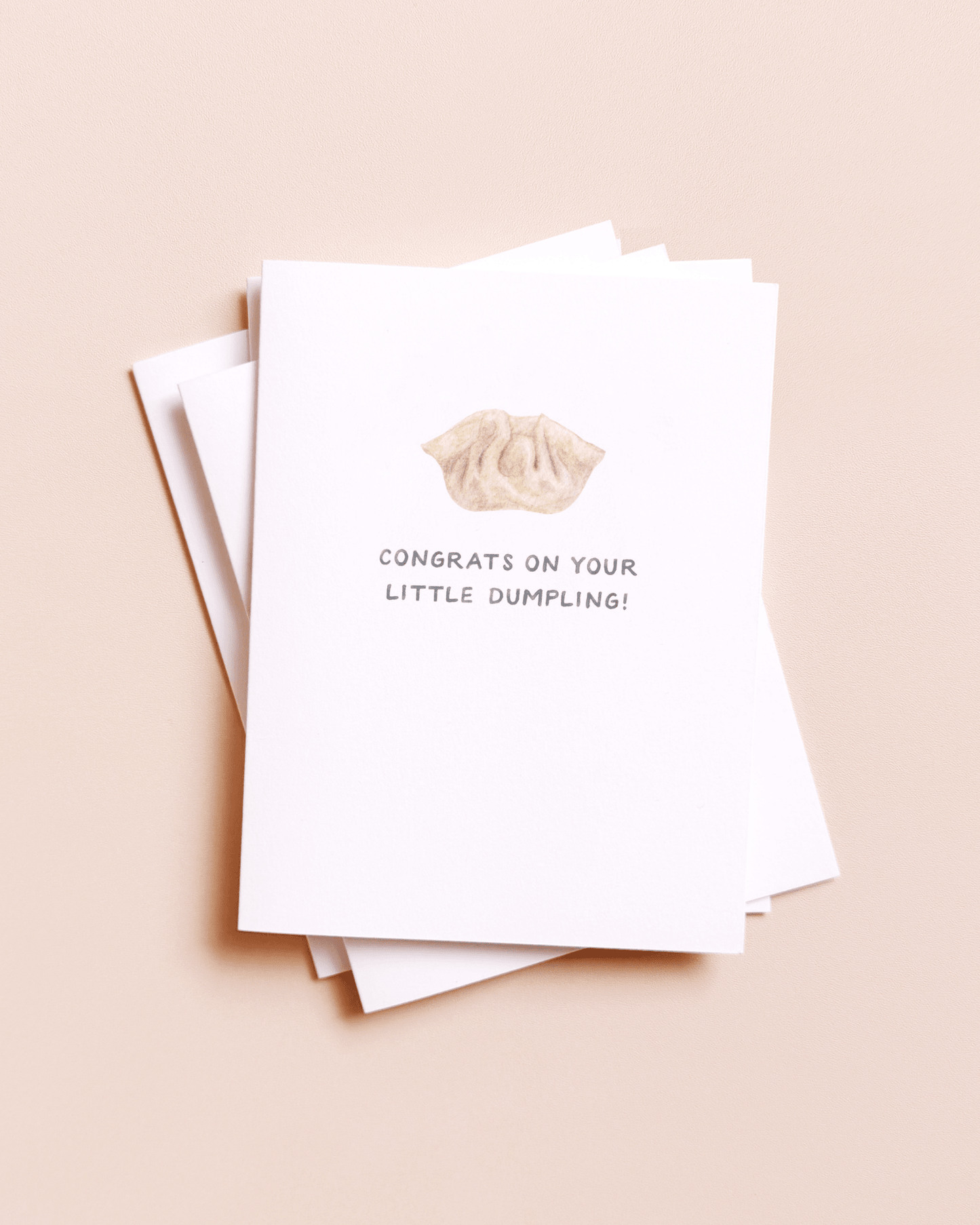 Amy Zhang - Little Dumpling — Asian Food Pun New Baby Card - Dear John