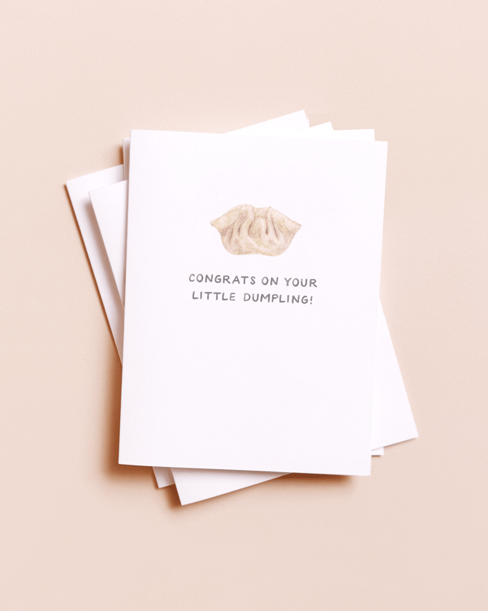 Amy Zhang - Little Dumpling — Asian Food Pun New Baby Card - Dear John