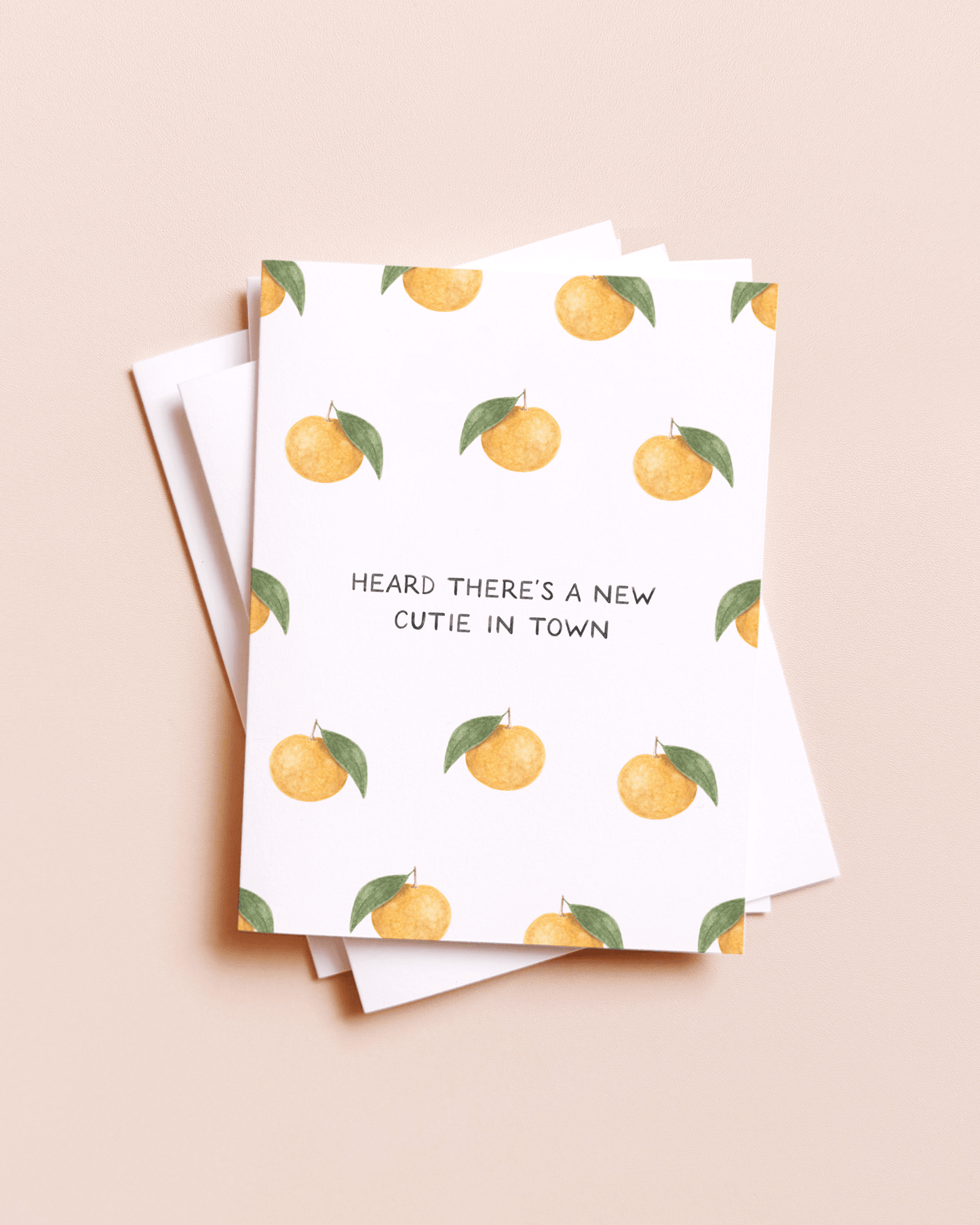 Amy Zhang - New Cutie In Town — Food Pun New Baby Card - Dear John