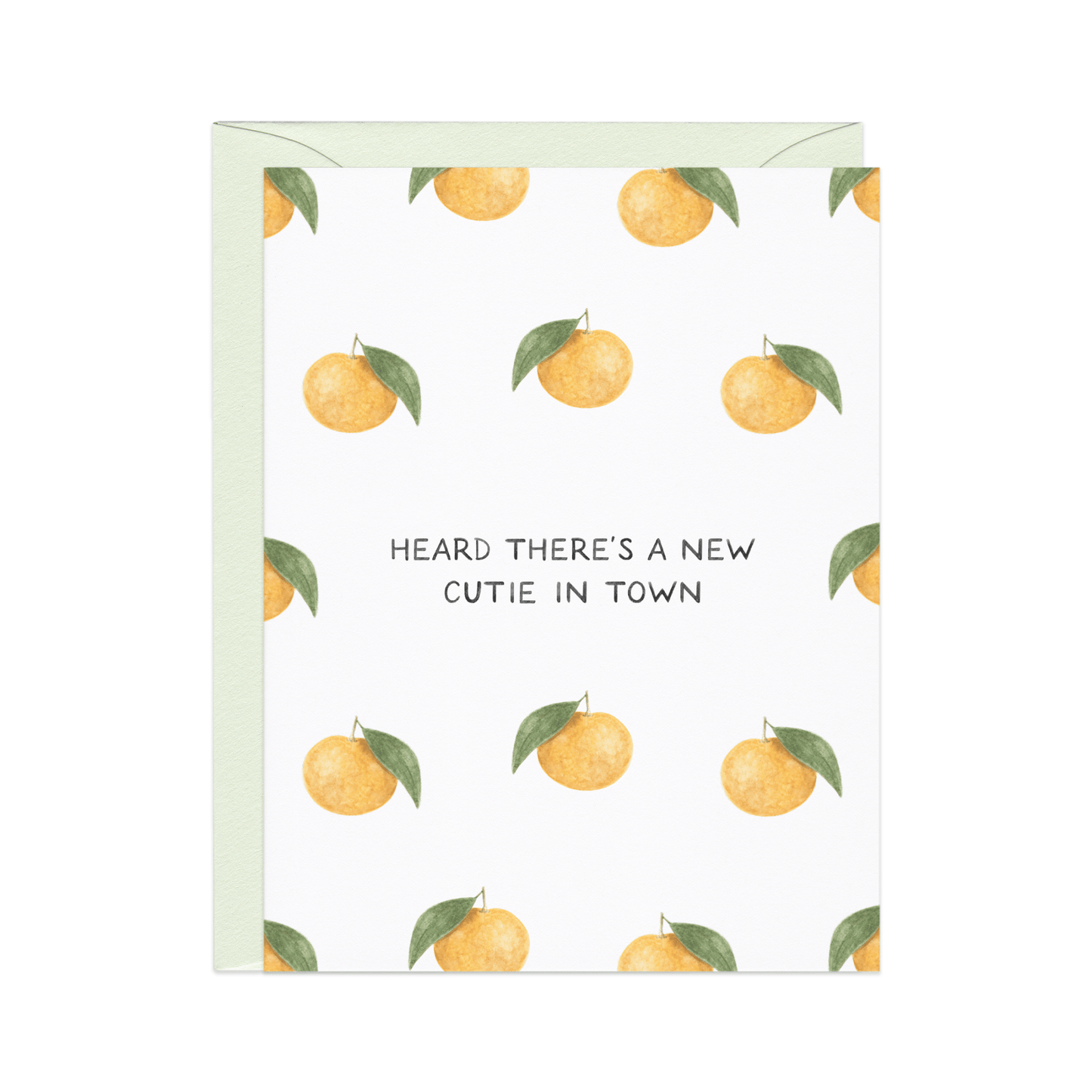 Amy Zhang - New Cutie In Town — Food Pun New Baby Card - Dear John