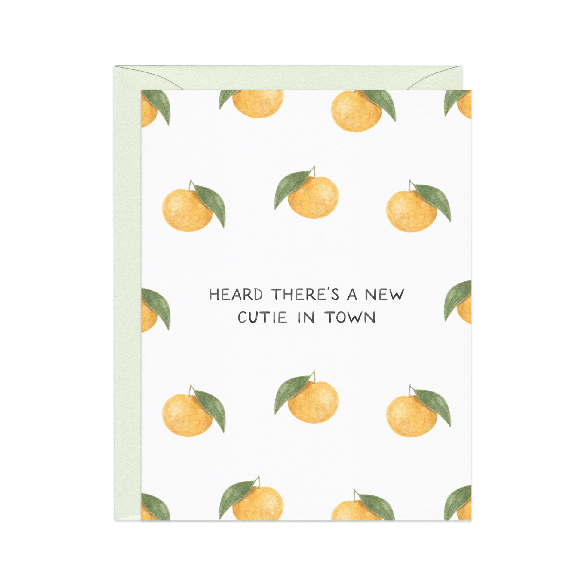 Amy Zhang - New Cutie In Town — Food Pun New Baby Card - Dear John