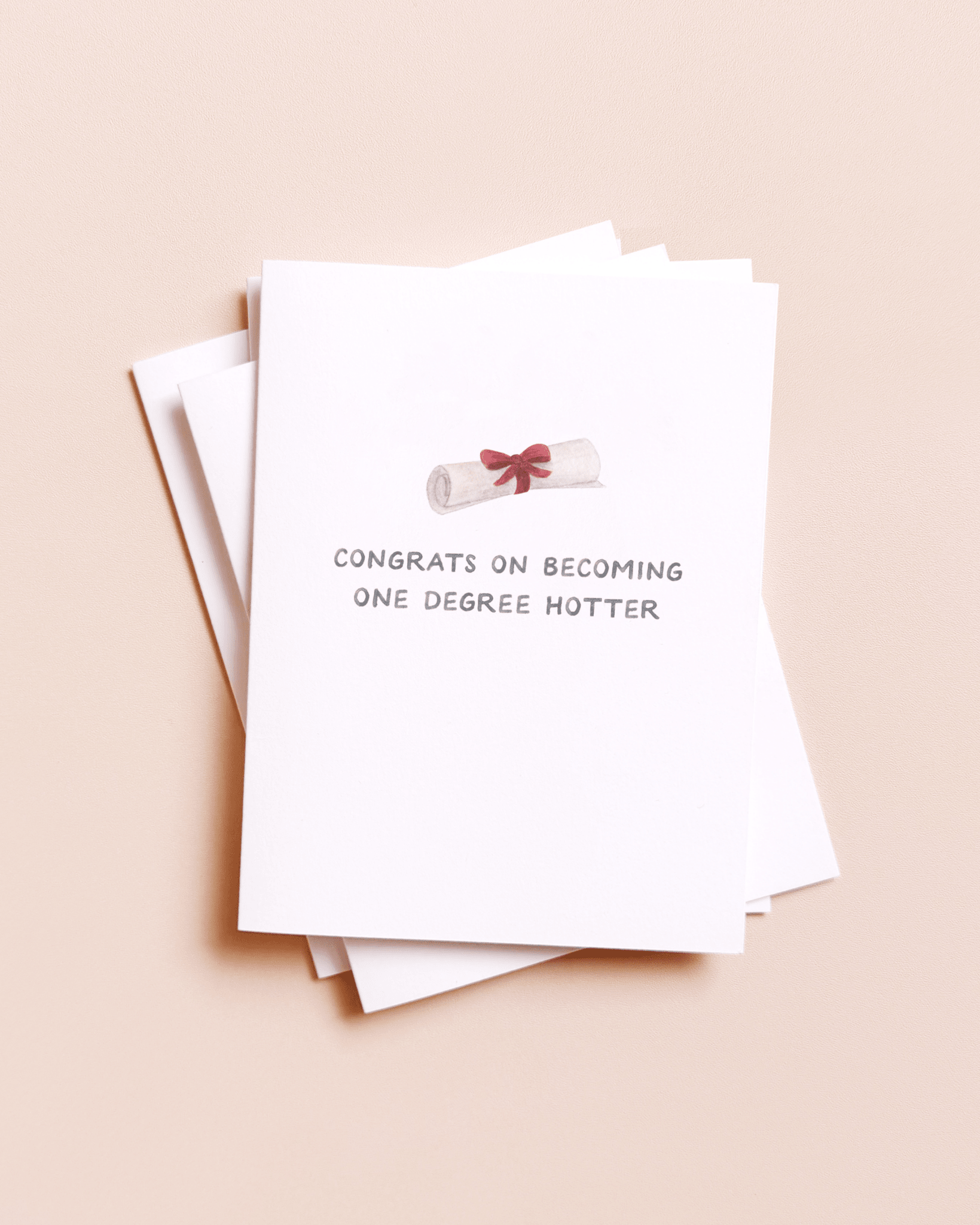 Amy Zhang - One Degree Hotter — Graduation Pun Congrats Card - Dear John