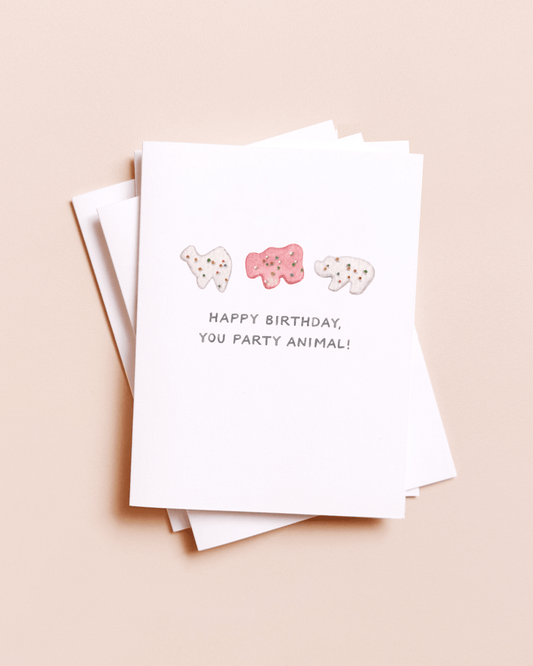 Amy Zhang - Party Animal (Cracker) — Snack Food Pun Birthday Card - Dear John