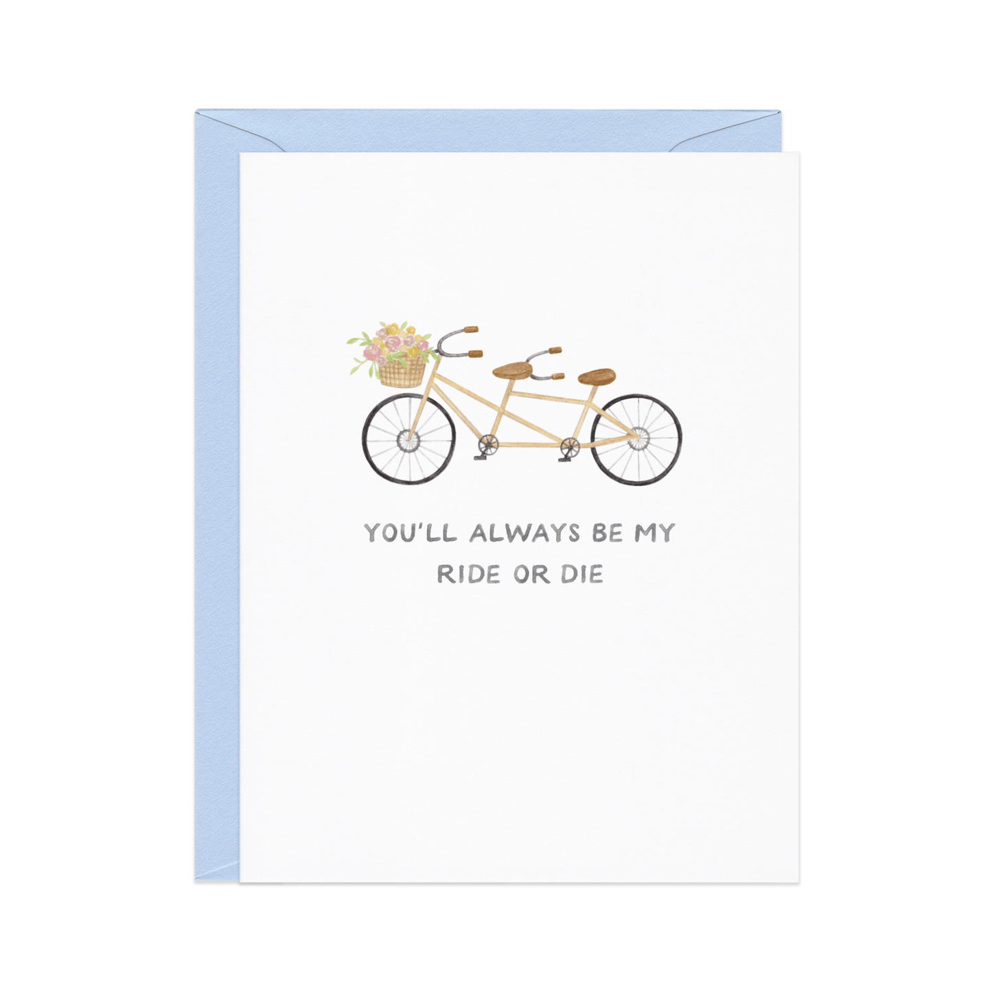 Amy Zhang - Ride or Die — Funny Tandem Bike Friendship Card - Dear John