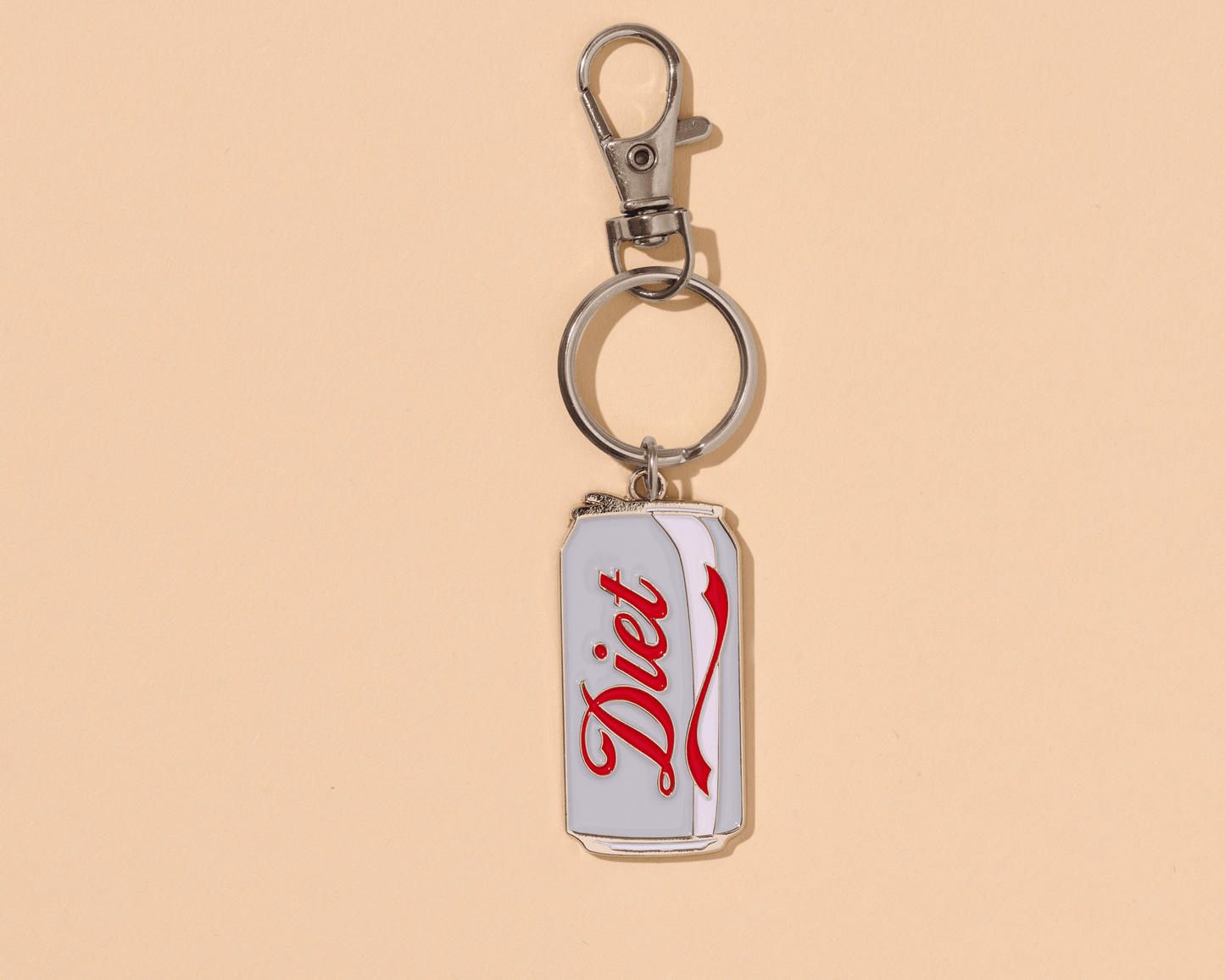 And Here We Are - Enamel Keychain & Bag Charm—Diet Soda (Foodie Gift) - Dear John