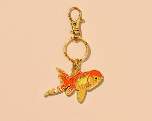 And Here We Are - Enamel Keychain & Bag Charm—Koi Goldfish (Fish Trend, Gift) - Dear John