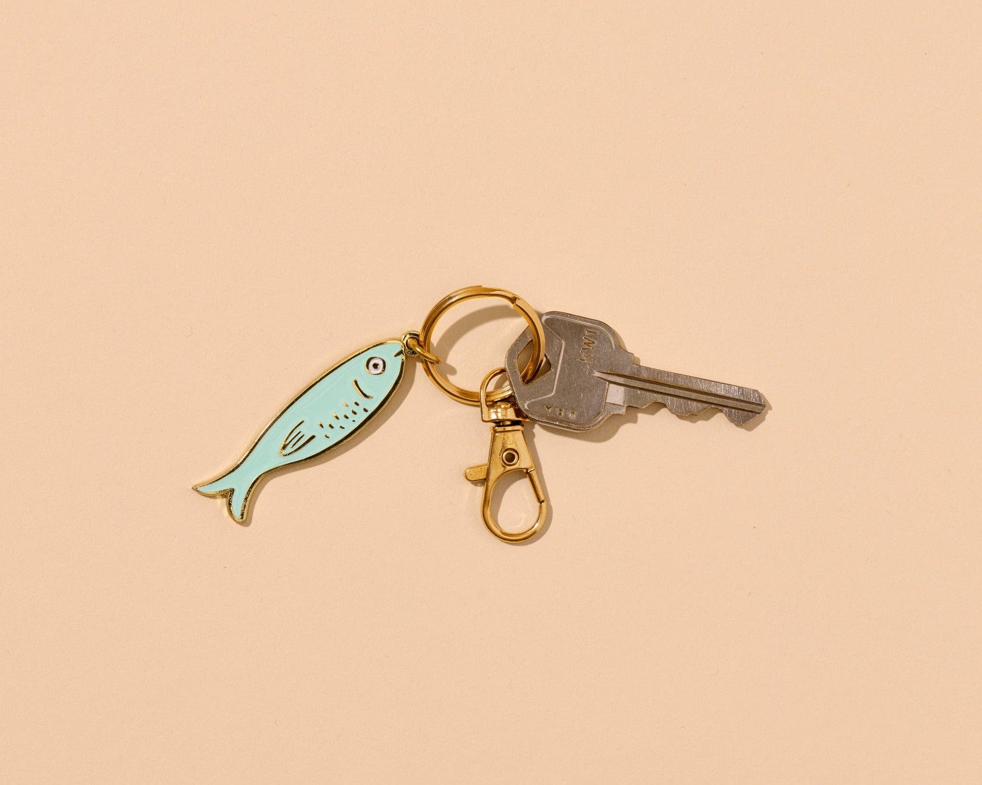 And Here We Are - Enamel Keychain & Bag Charm—Sardine (Tin Fish, Foodie Gift) - Dear John