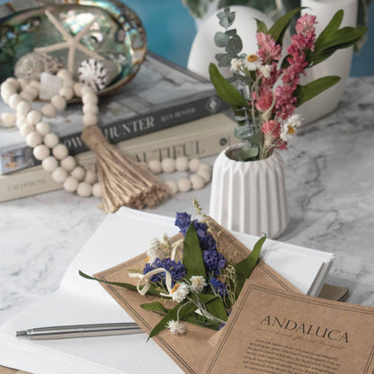 Andaluca - Eucalyptus & Purple Larkspur Mini Bouquet 58 - Dear John
