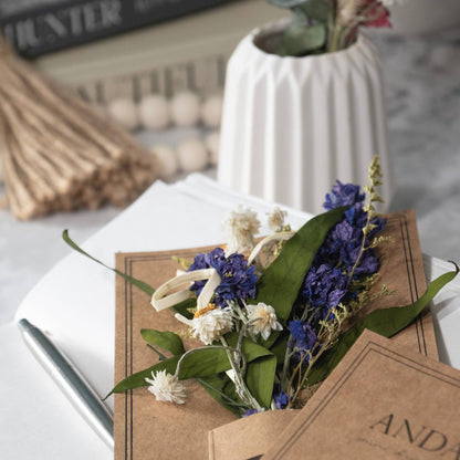 Andaluca - Eucalyptus & Purple Larkspur Mini Bouquet 58 - Dear John