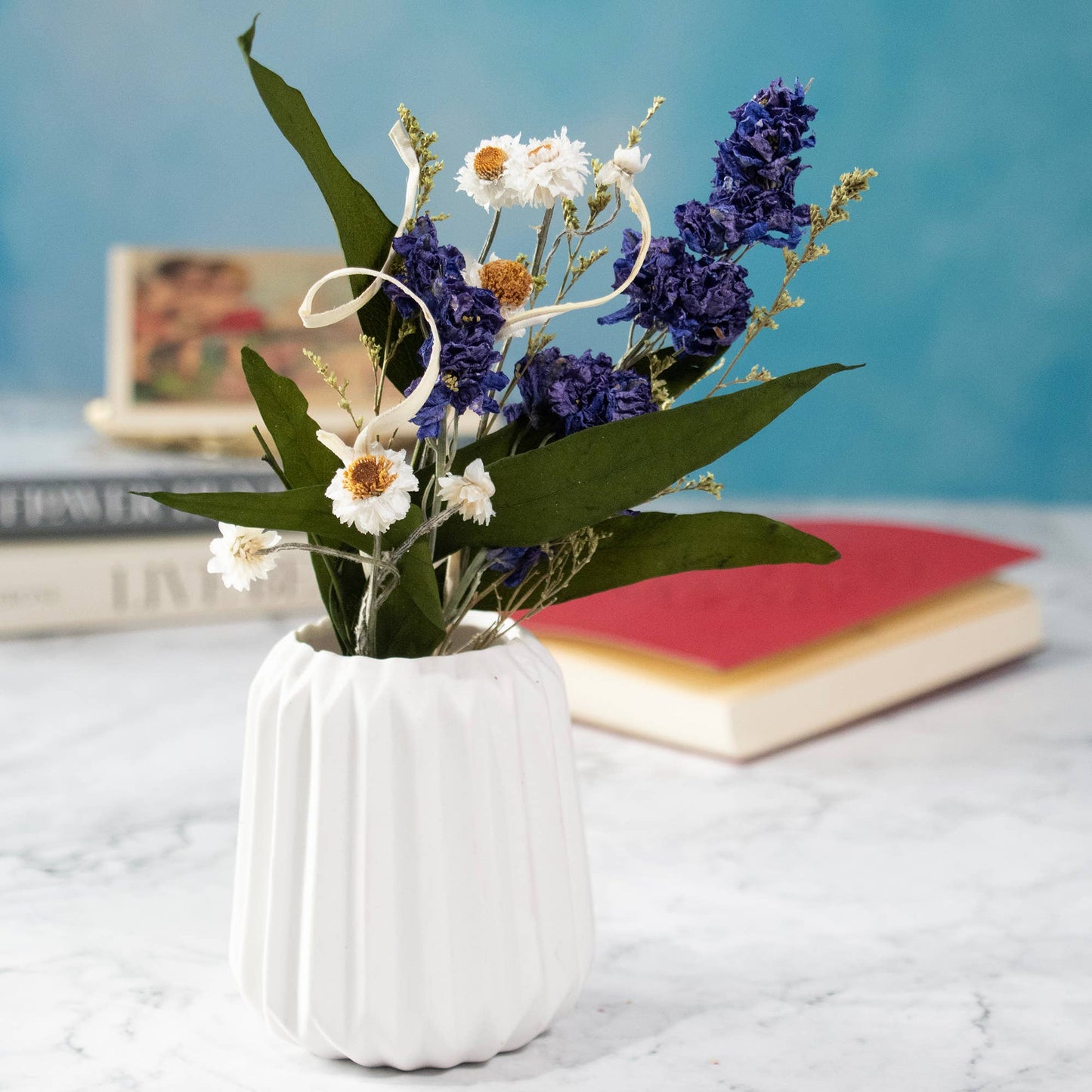 Andaluca - Eucalyptus & Purple Larkspur Mini Bouquet 58 - Dear John