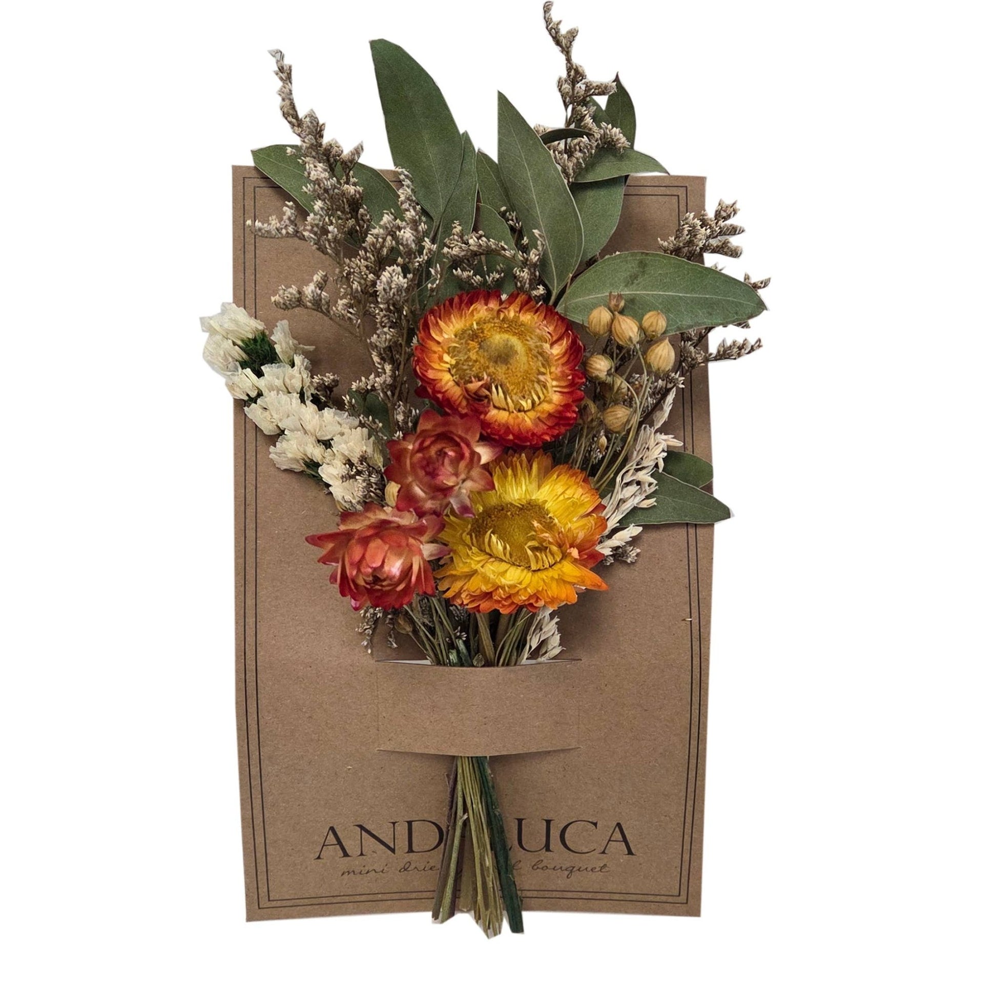 Andaluca - Golden Strawflower Lively Mini Bouquet 236 - Dear John