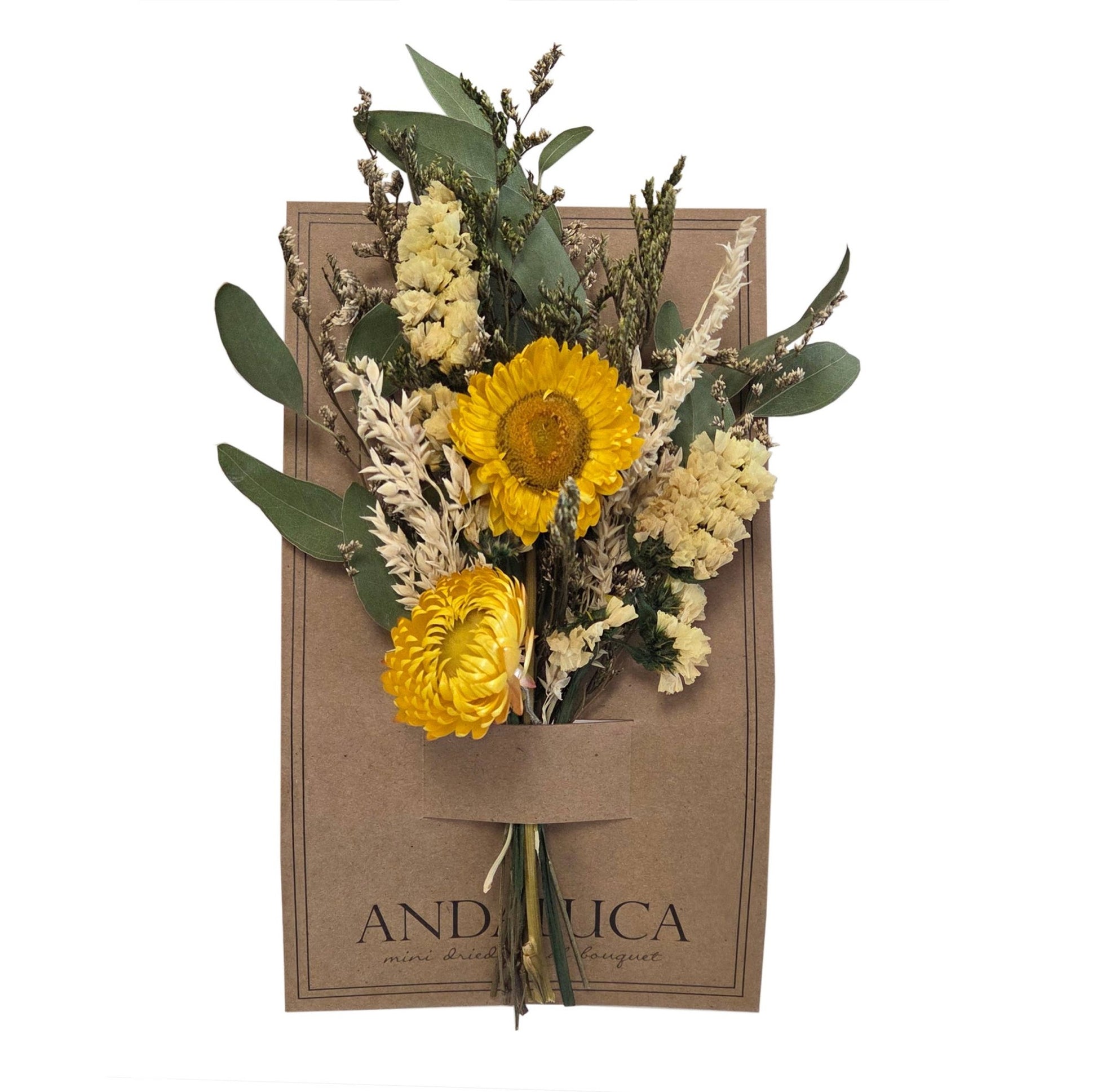 Andaluca - Yellow Strawflower Happy Mini Bouquet 237 - Dear John