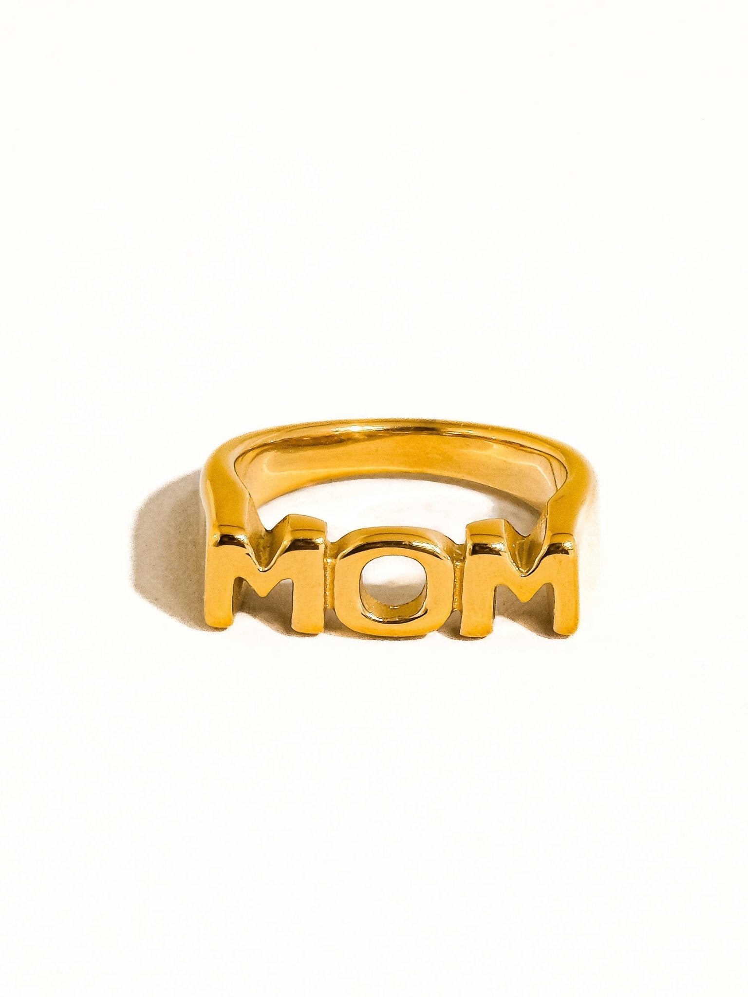 Angel 18K Gold Non - Tarnish Mom Ring - Dear John