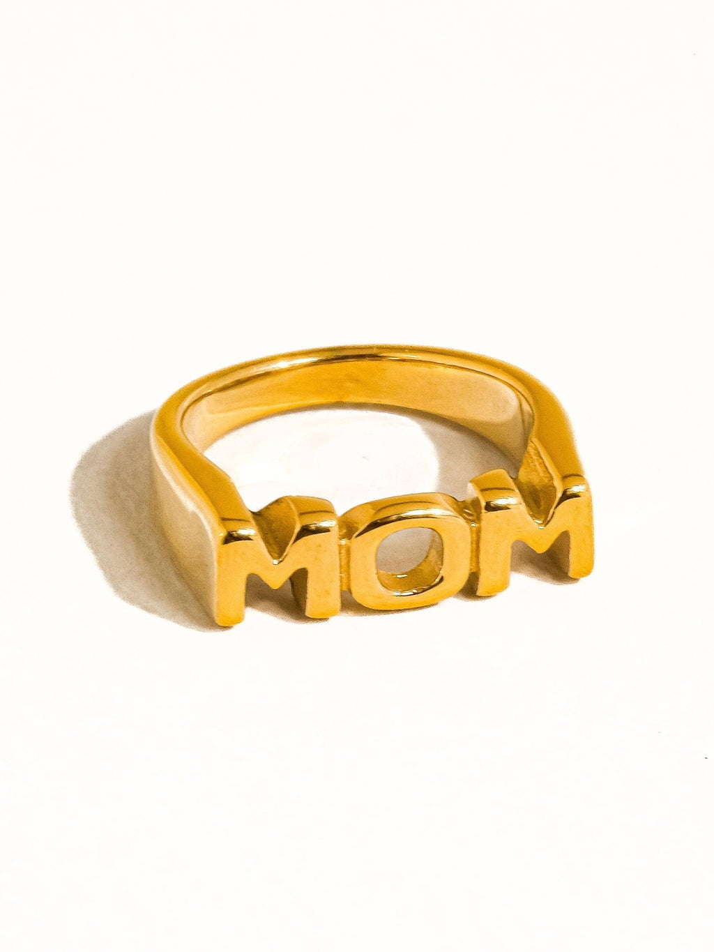 Angel 18K Gold Non - Tarnish Mom Ring - Dear John