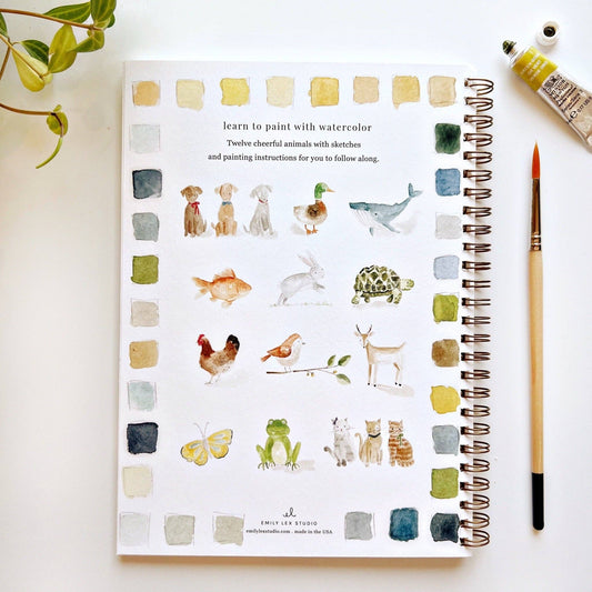 Animals watercolor workbook - Dear John