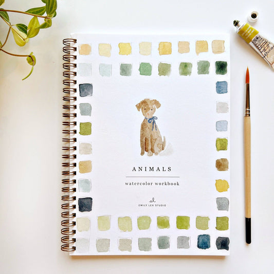 Animals watercolor workbook - Dear John