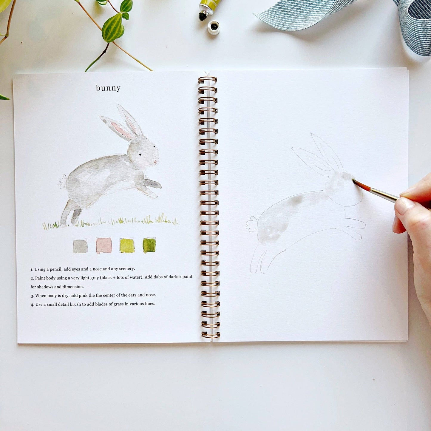 Animals watercolor workbook - Dear John
