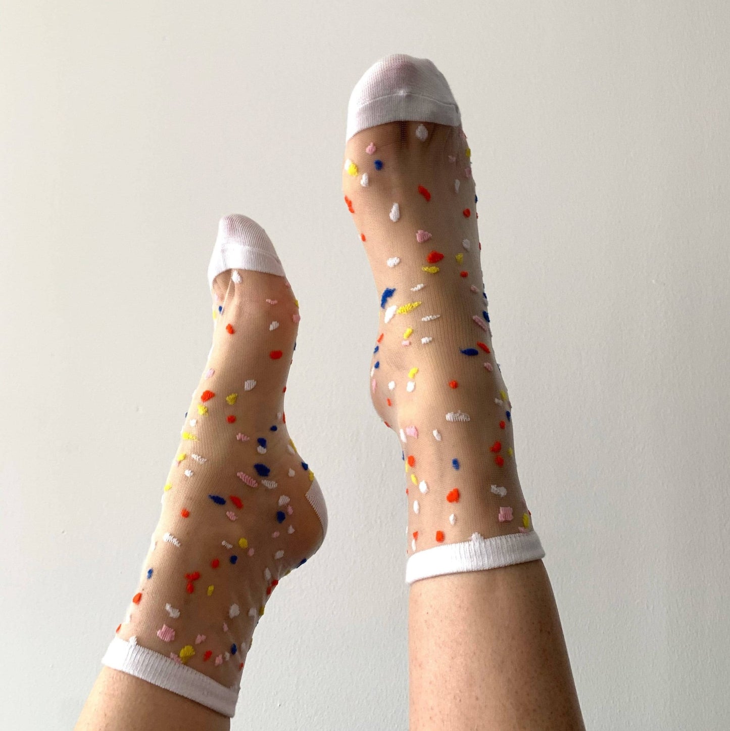 Annabelle - Women's confetti transparent fantasy sock - Dear John