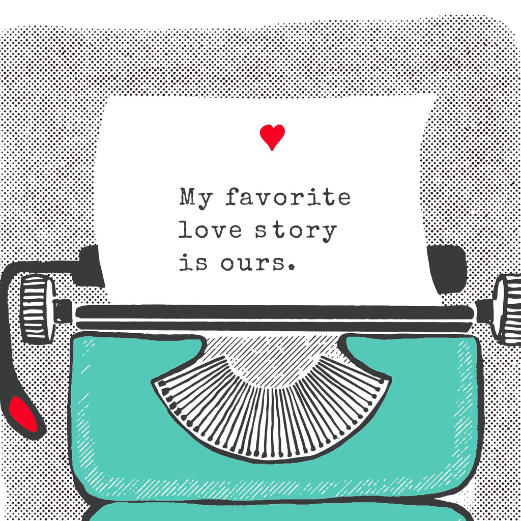 Anniversary Typewriter Greeting Card - Dear John