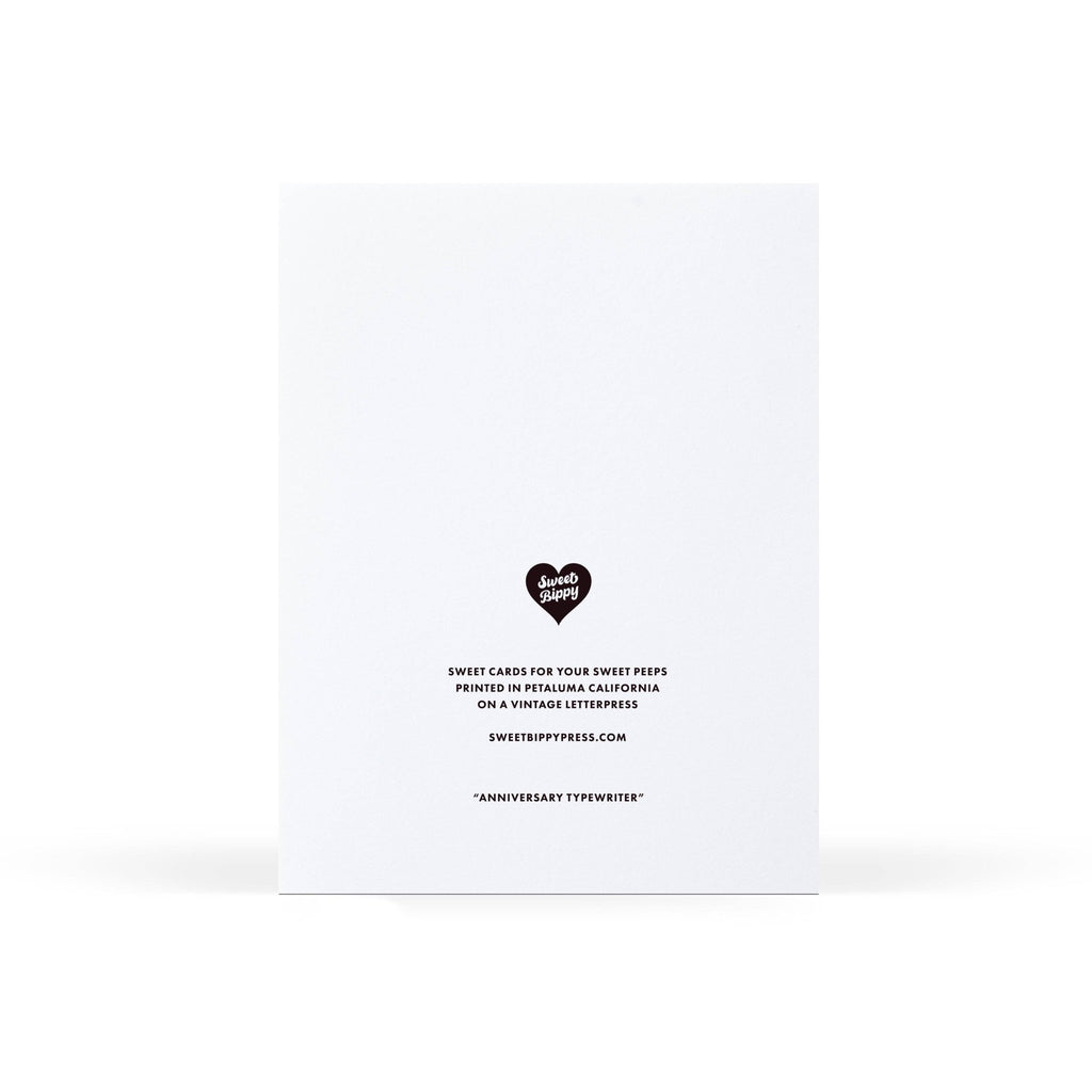 Anniversary Typewriter Greeting Card - Dear John
