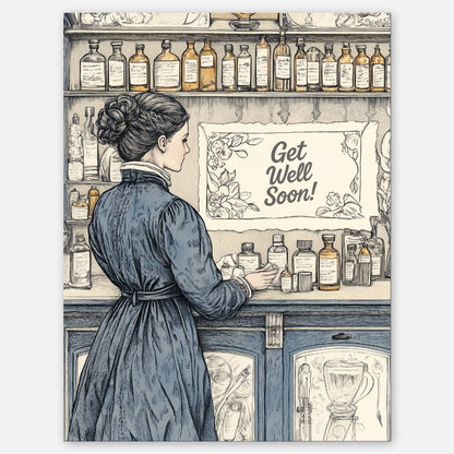 Apothecary - A2 greeting card - Dear John