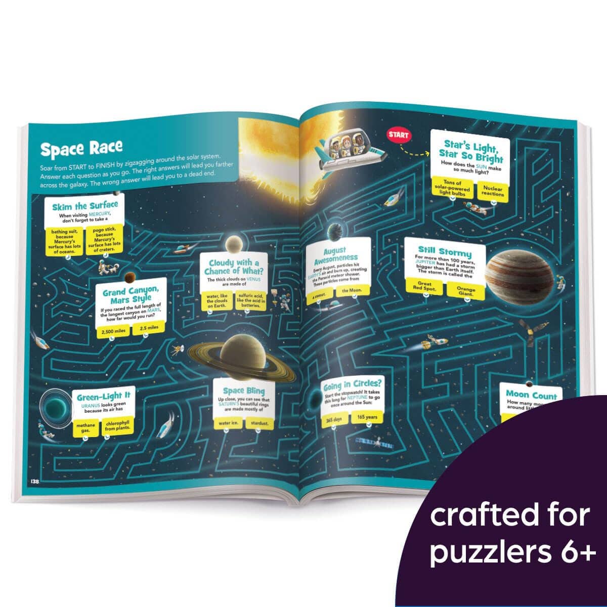 Jumbo Mazes for Kids — 175+ Puzzles (Ages 6–9) • 256 Pages