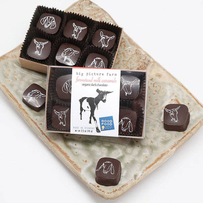 Chocolate Covered Goat Milk Caramels — Sea Salt & Vanilla