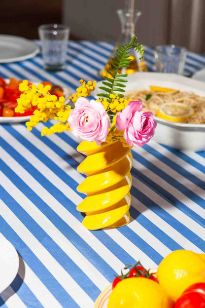 Fusilli-Shaped Vase — Pasta Party Centerpiece