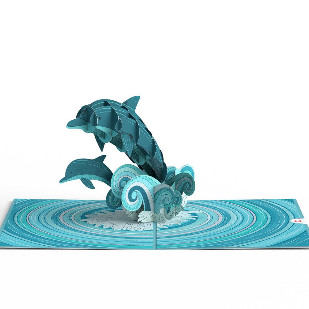 Lovepop Cards - Playful Dolphins 5x7" Pop-Up Card