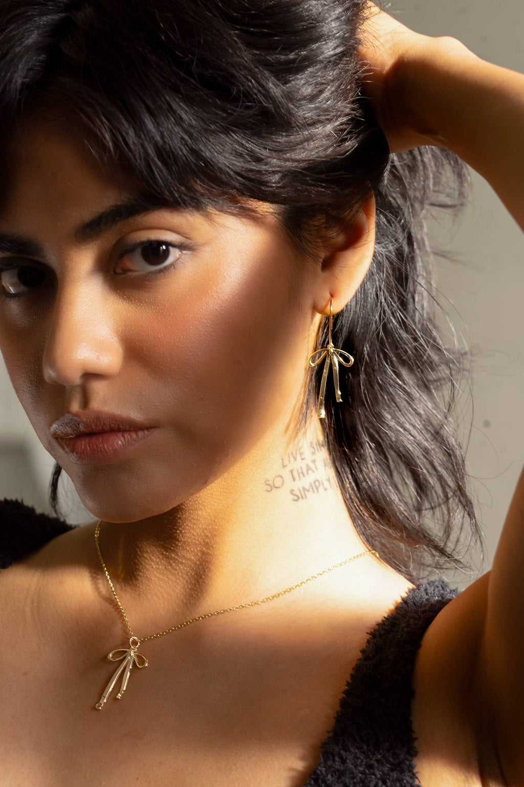 Bad to the Bow Earrings - 18K Gold Plated - Dear John