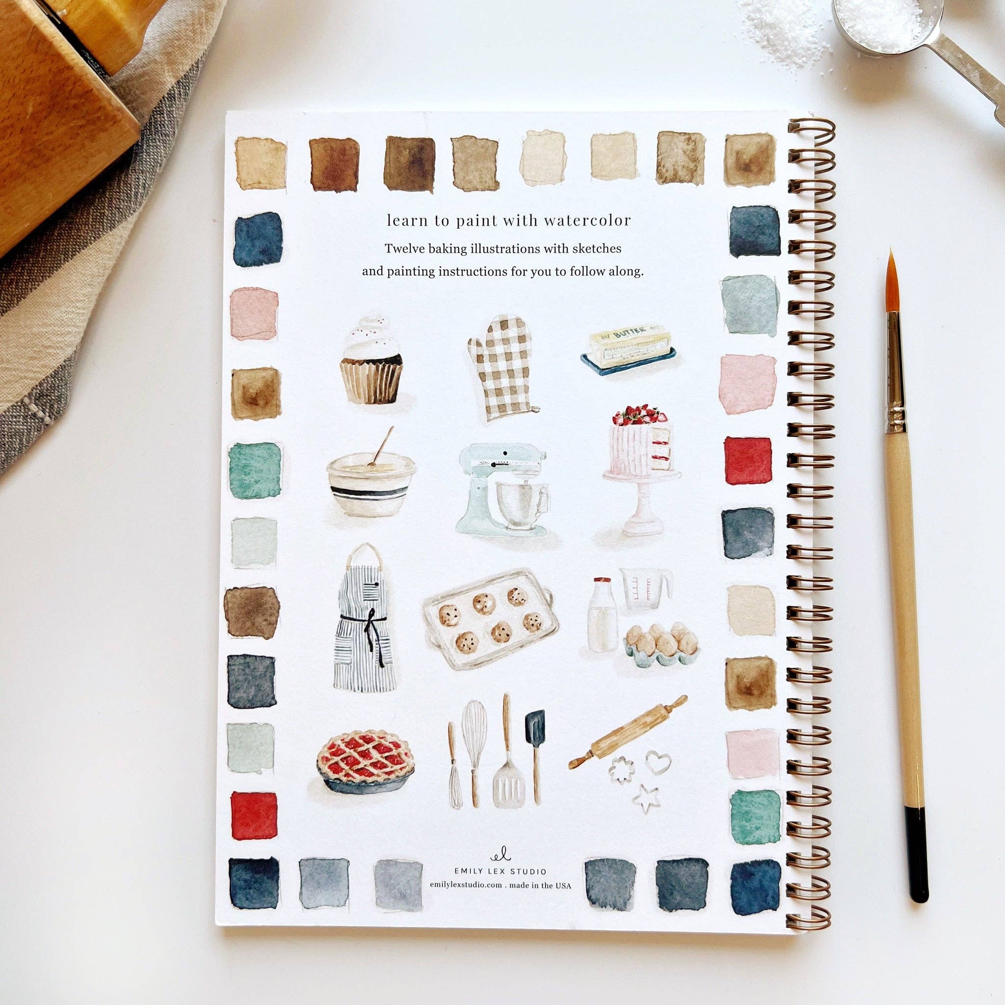 Baking watercolor workbook - Dear John