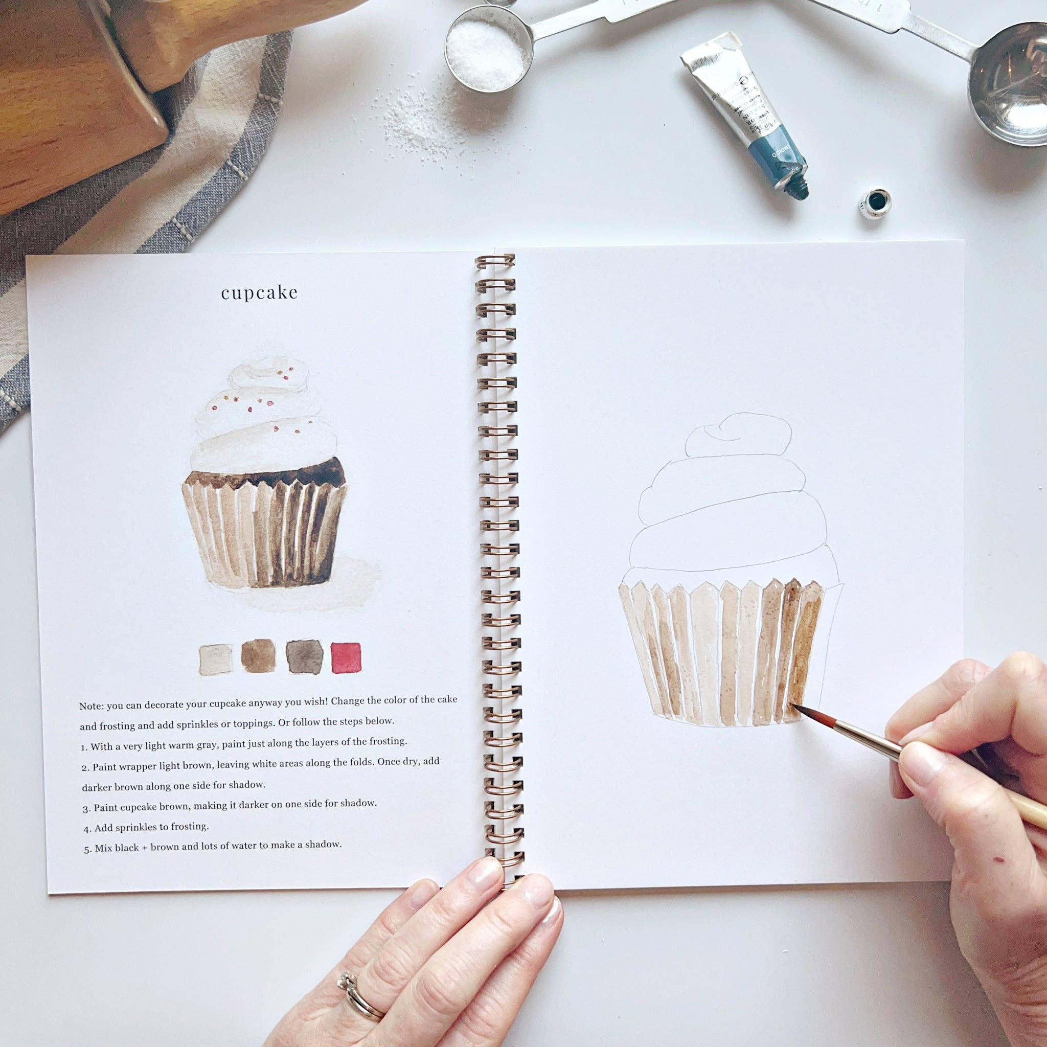 Baking watercolor workbook - Dear John