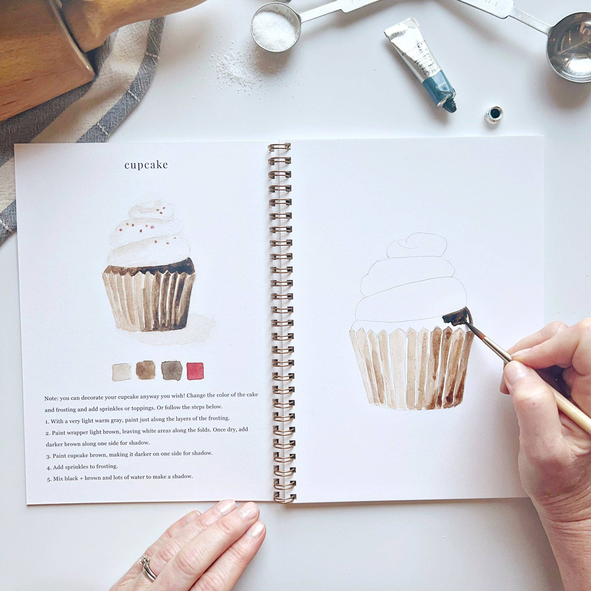 Baking watercolor workbook - Dear John