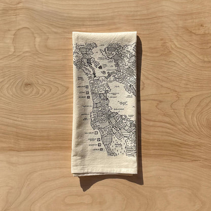 Bay Area Map Tea Towel - Dear John