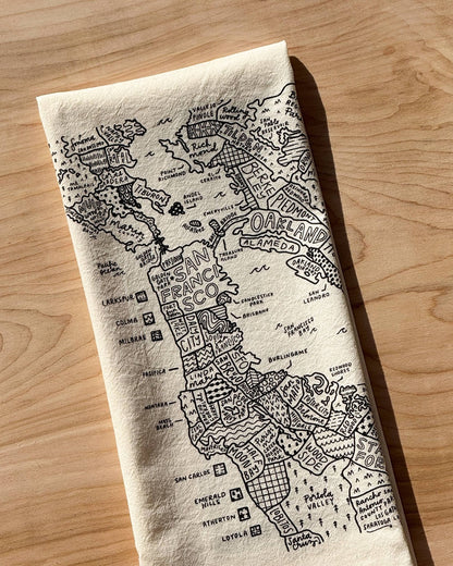 Bay Area Map Tea Towel - Dear John