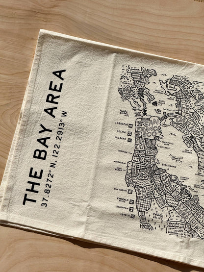 Bay Area Map Tea Towel - Dear John