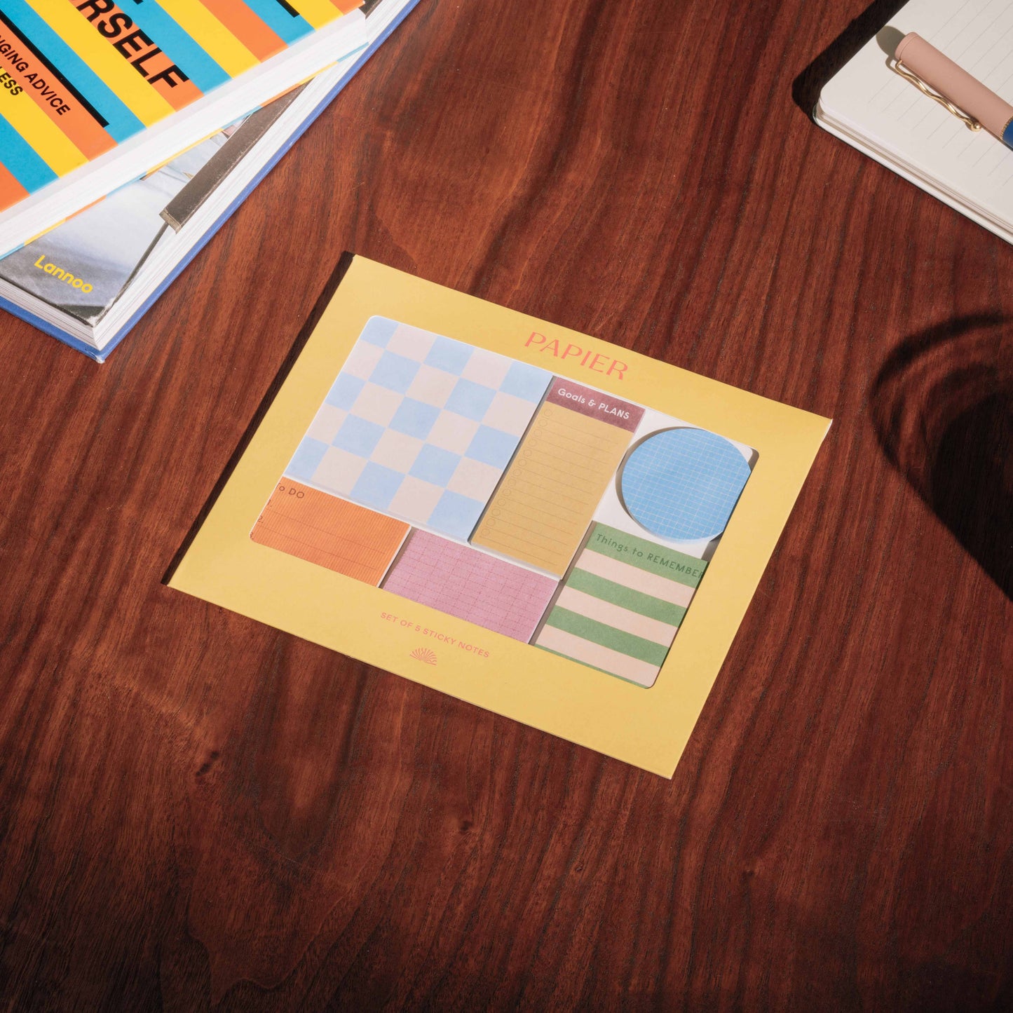Printed Sticky Notes — Set of 6