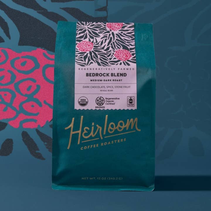 Bedrock — Dark Roast Coffee (12 oz, Whole Bean) - Dear John