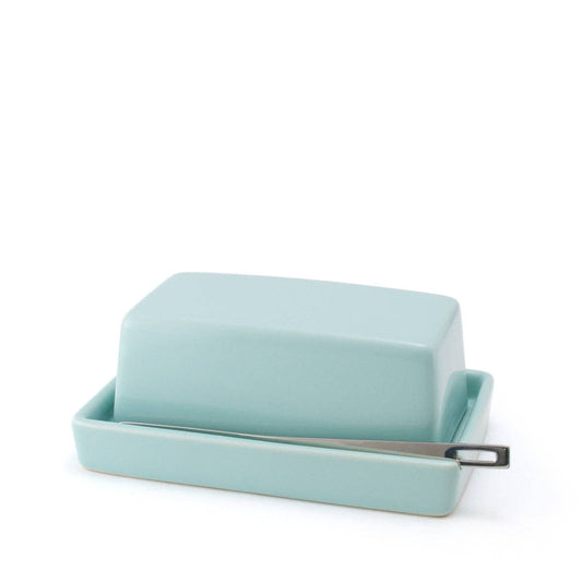 BEE HOUSE Butter Dish with s.s.butter knife - Aqua Mist - Dear John