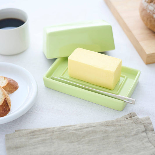 BEE HOUSE Butter Dish with s.s.butter knife - Kiwi - Dear John