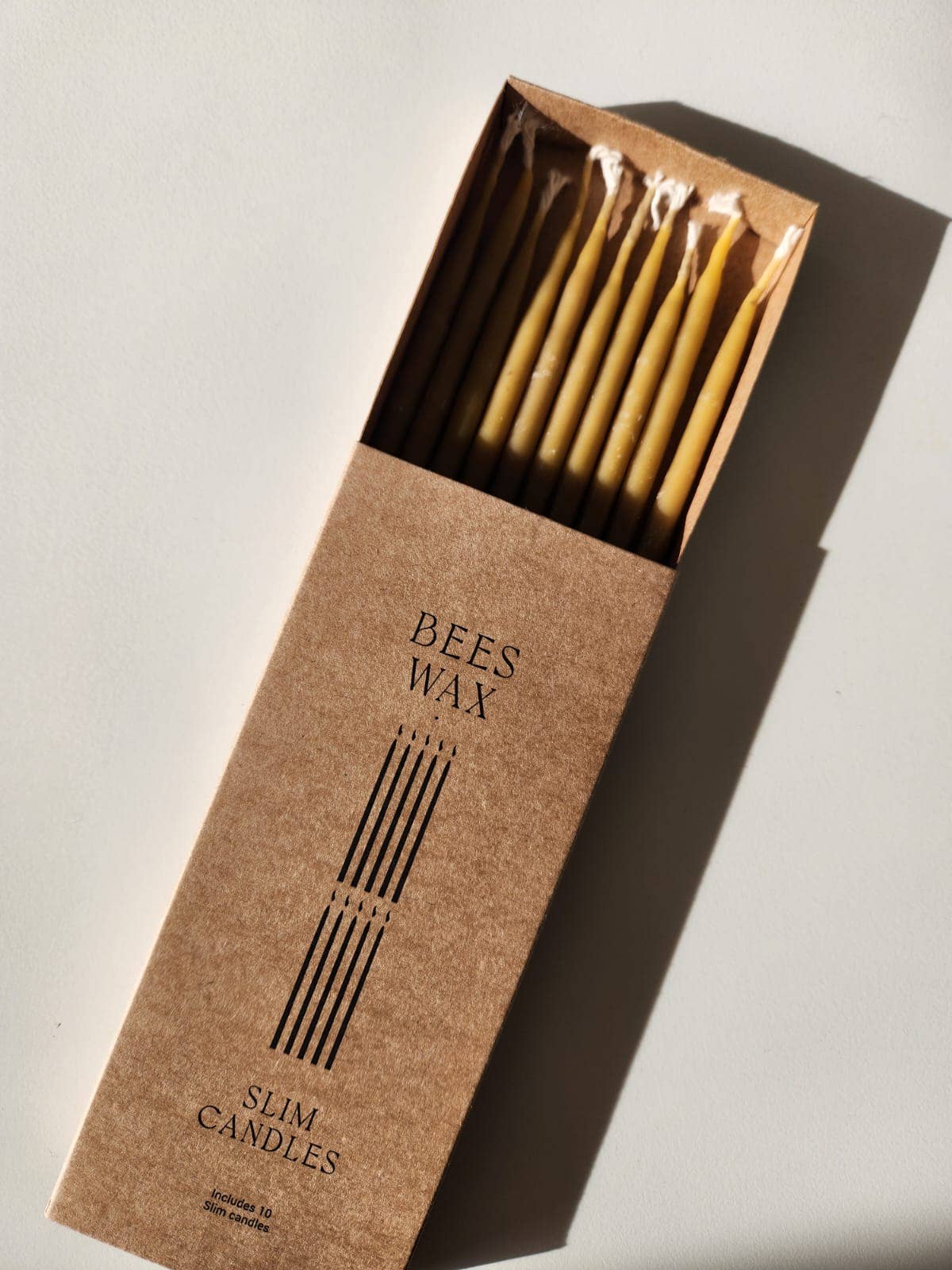 Beeswax Slim Candles - Dear John