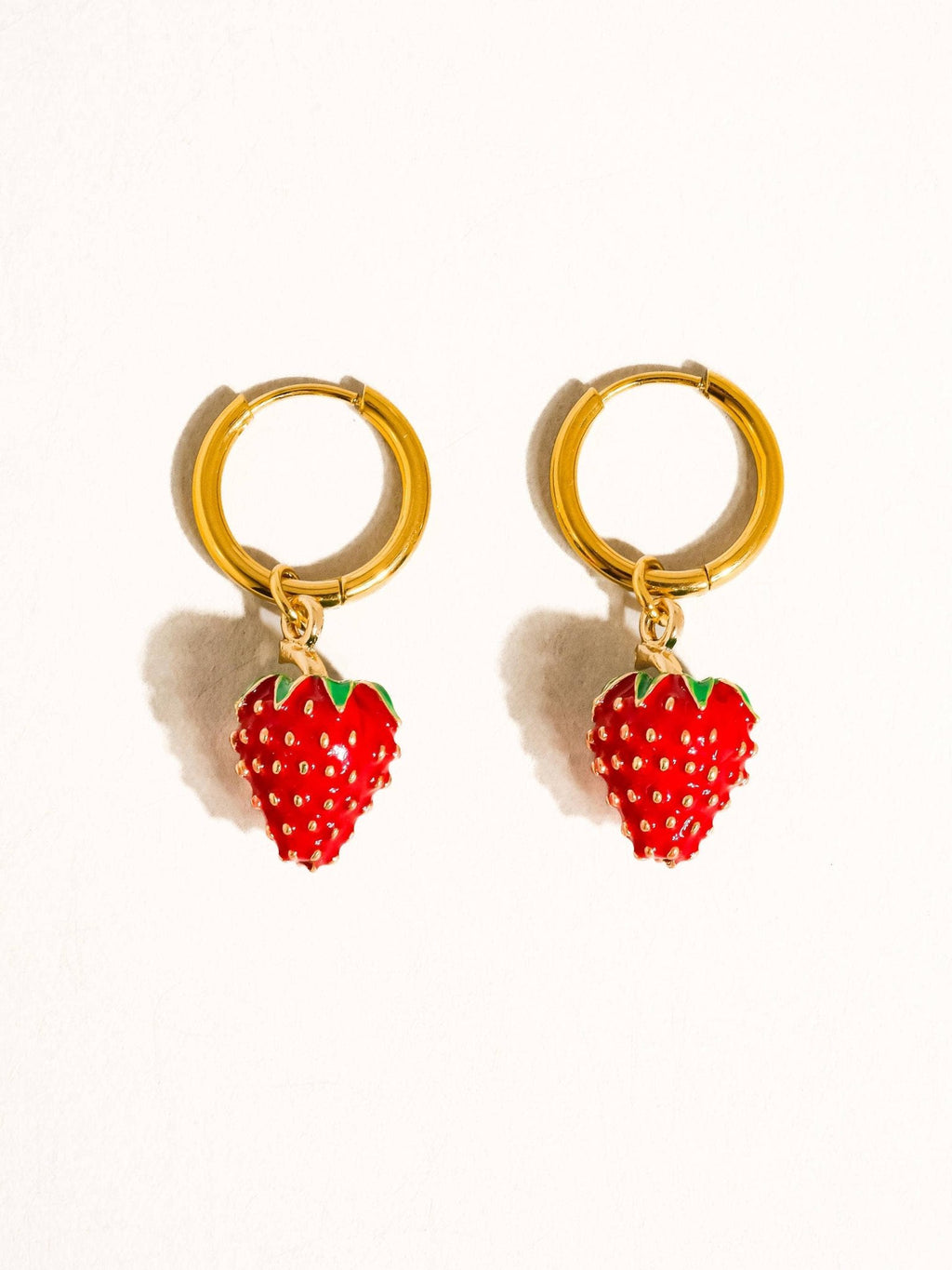 Berry 18K Gold Non - Tarnish Strawberry Earring - Dear John