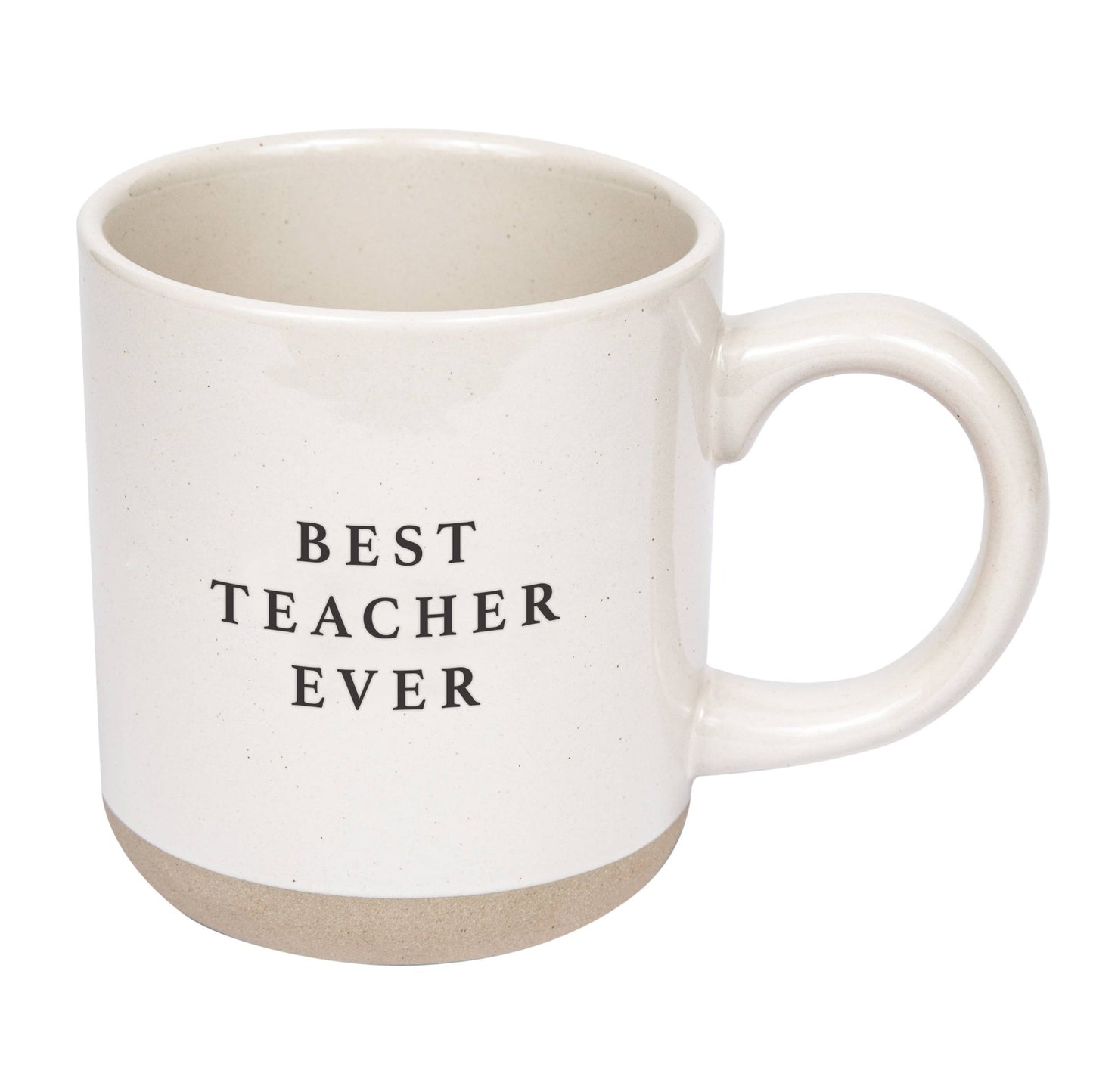 Best Teacher Ever Stoneware Coffee Mug - Teacher Gifts - Dear John