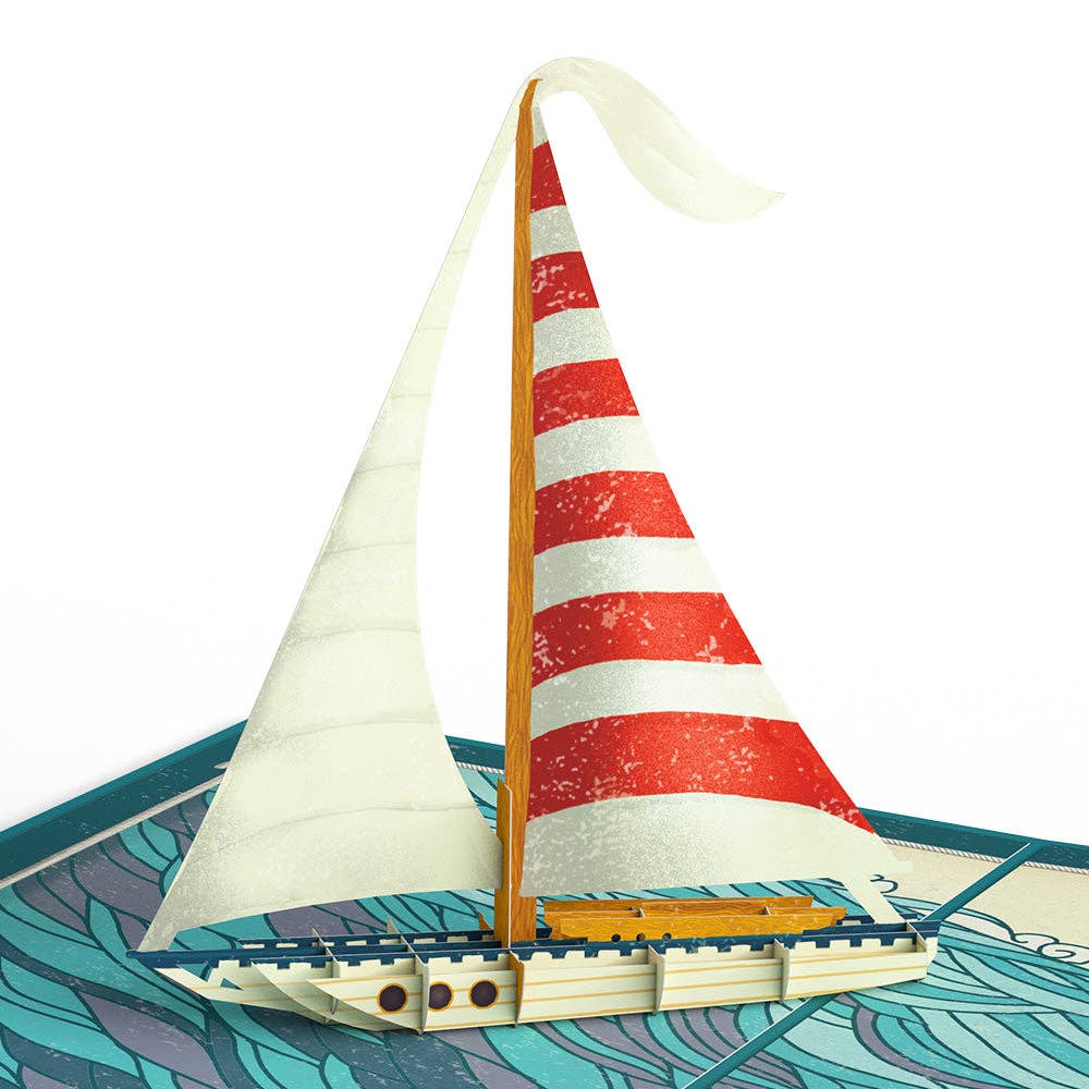 Lovepop Cards - Sailboat on the Horizon Pop-Up Card 5x7"