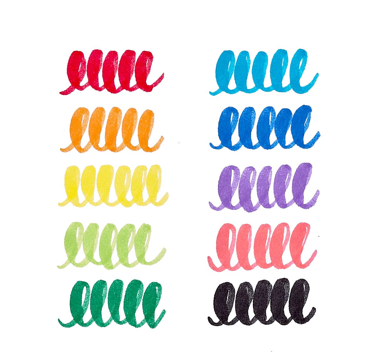 Big Bright Brush Markers - set of 10 - Dear John