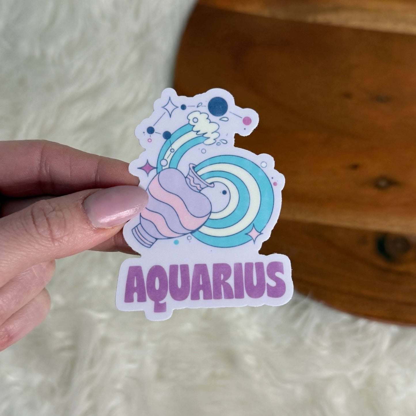 Big Moods - Aquarius Astrology Sign Sticker - Dear John