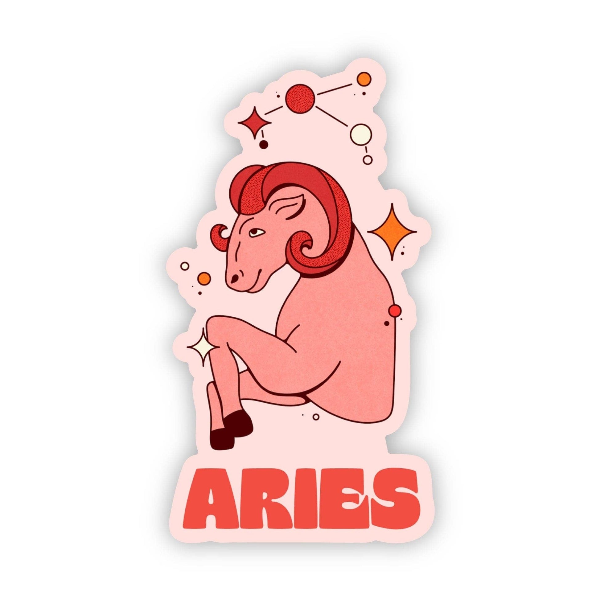 Big Moods - Aries Astrology Sign Sticker - Dear John