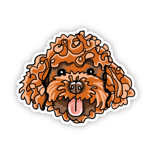 Big Moods - Goldendoodle Dog Sticker - Dear John