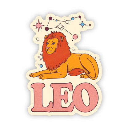 Big Moods - Leo Astrology Sign Sticker - Dear John